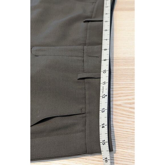 Vince Womens Wool Trousers Pants Size 4 Brown Tuxedo Stripe Classic Work Office - Picture 9 of 9